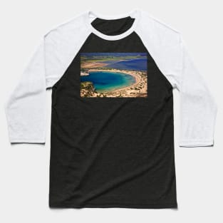 Perfect natural semicircle - Voidokoilia beach Baseball T-Shirt